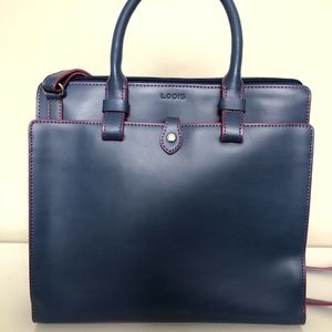 REDUCED!! LODIS Medium Satchel Bag- navy